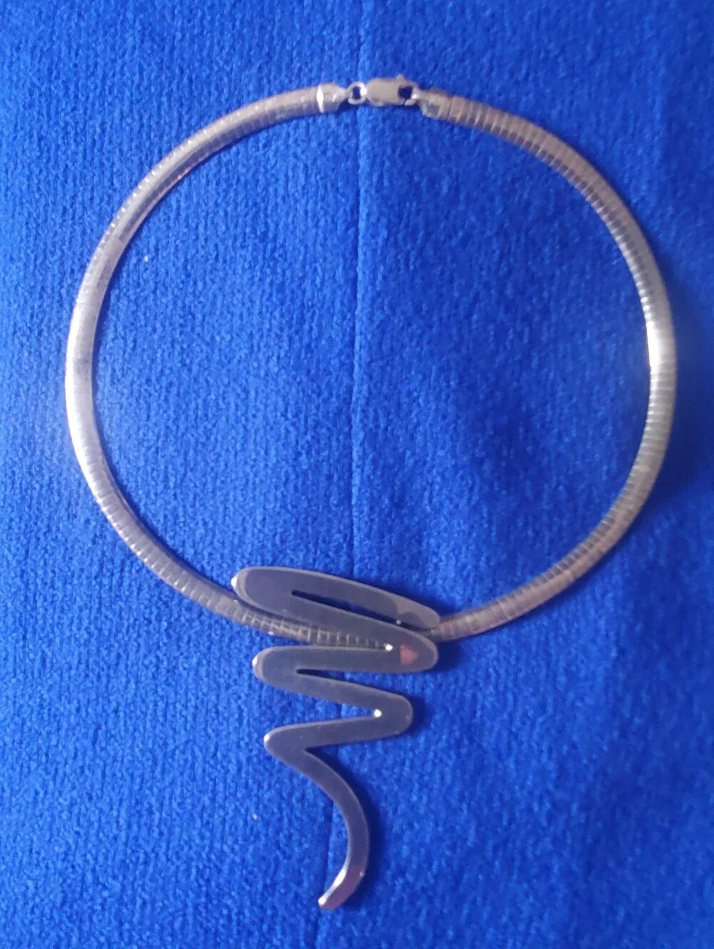 Vintage Sterling Silver Mens  Necklace Pendant Taxco Mexico 925 Italy 23